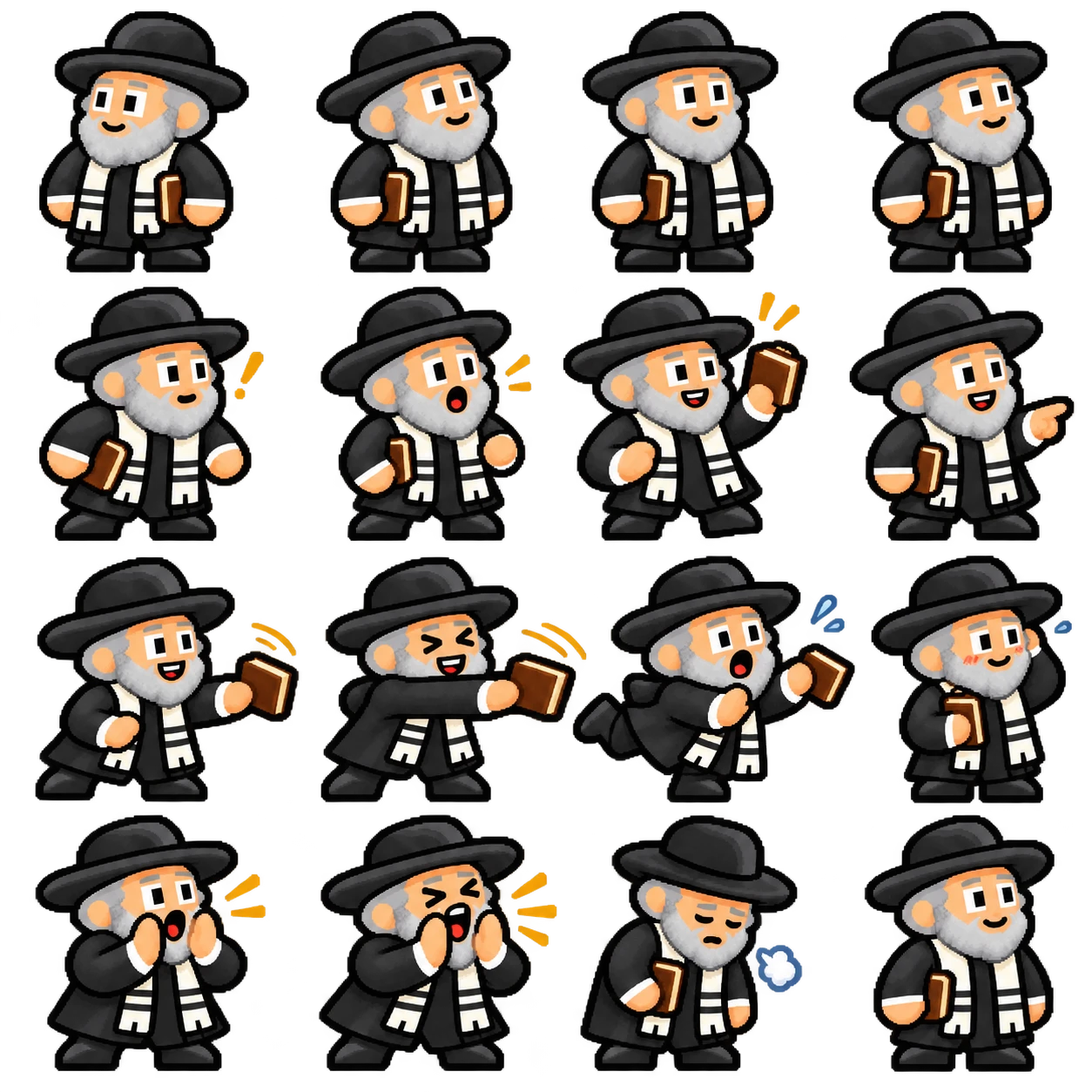 Brother Mortar animation sheet