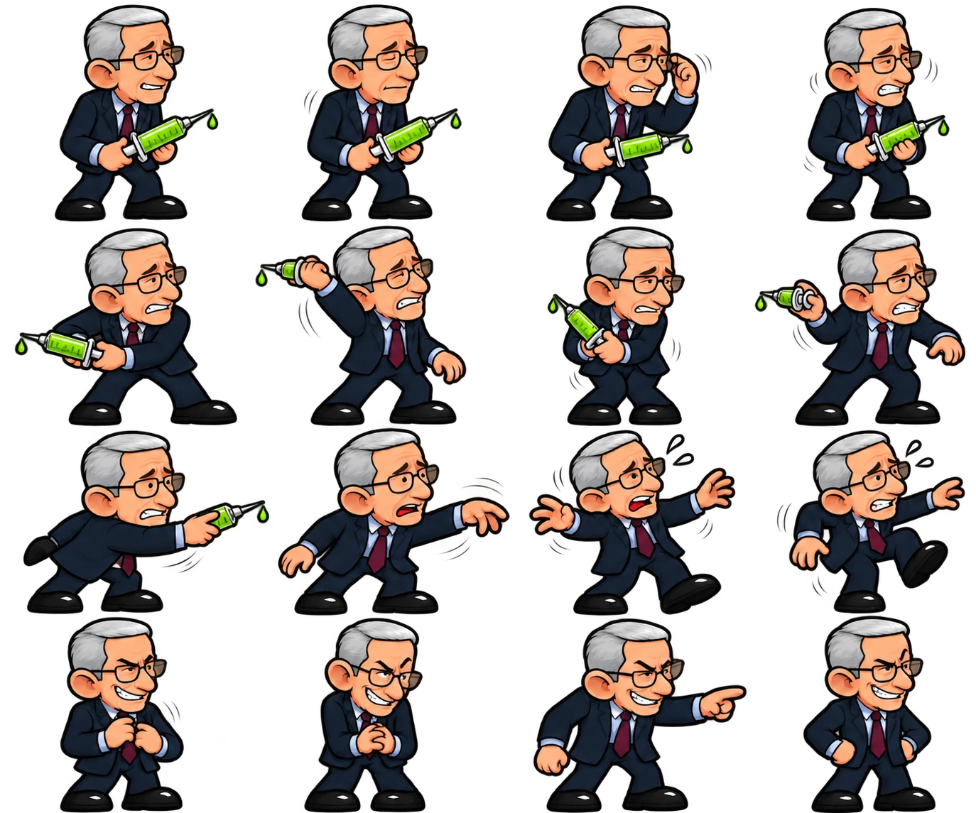 Dr Ouchie animation sheet