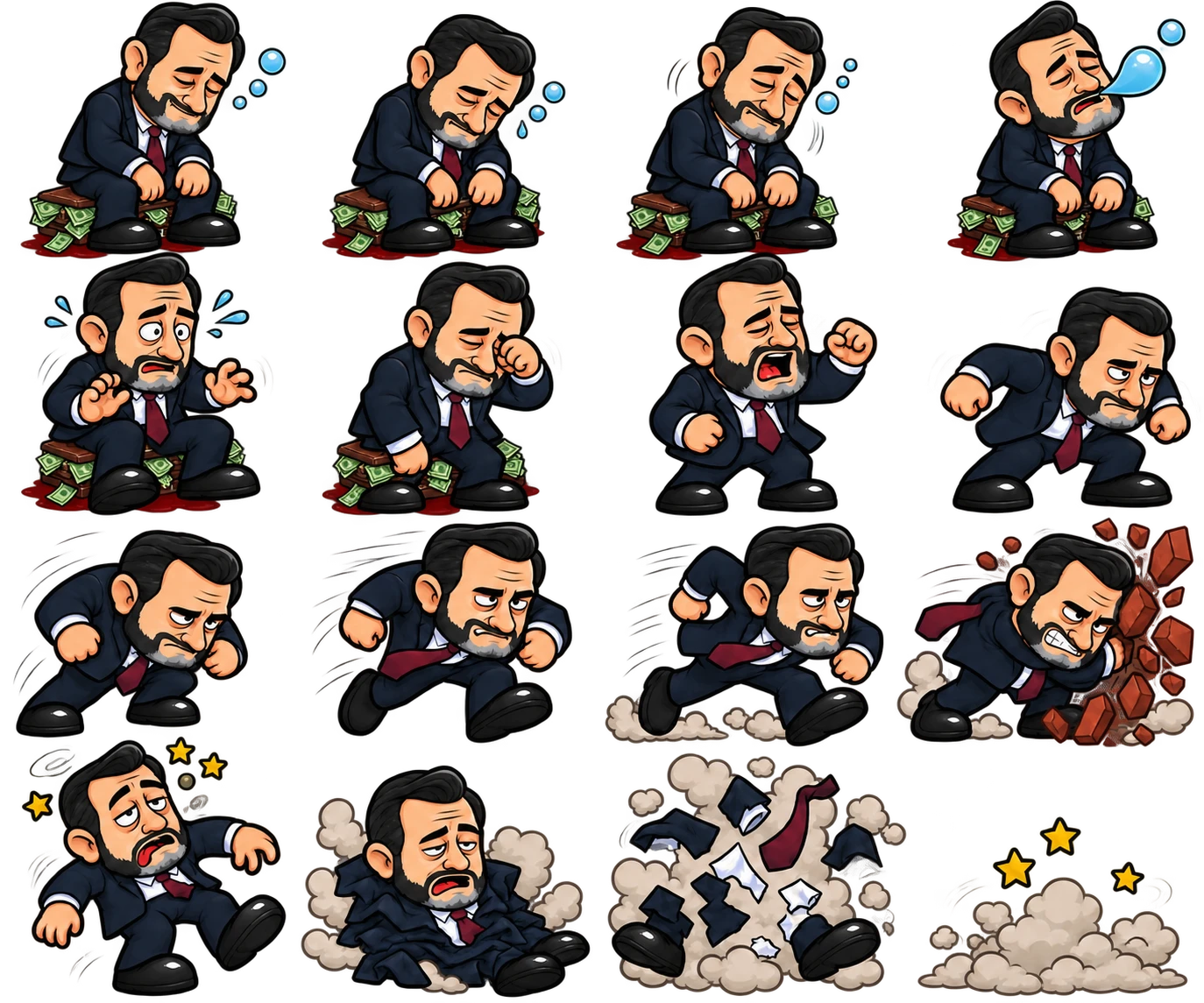 Ted animation sheet